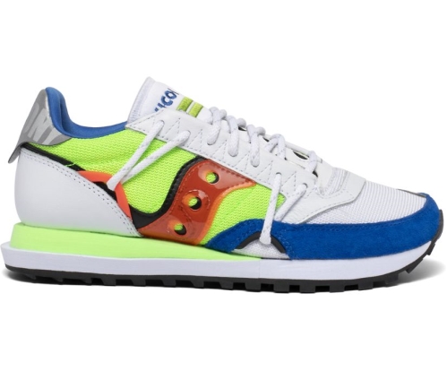 Tenis Saucony Jazz DST Unisexo Zapatos Originales Blancas / Azules México MX-710-FY